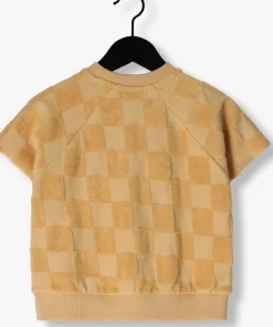 cognac sproet & sprout t-shirt raglan sweatshirt terry blocks