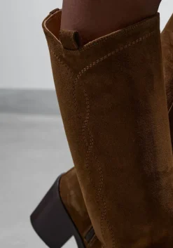 cognac stefano lauran hoge laarzen b5631