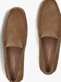 cognac stefano lauran mocassins 2 gesp bio slipper