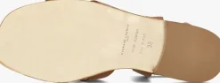 cognac stefano lauran platte sandalen 24200