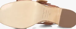 cognac stefano lauran sandalen met hak 24199