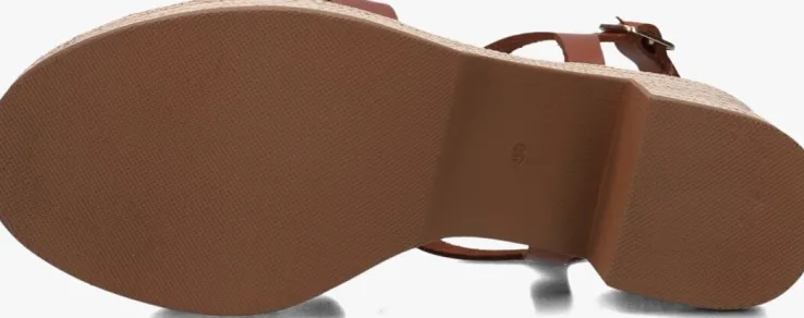 cognac stefano lauran sandalen met hak 2505