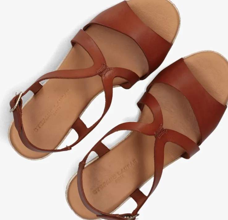 cognac stefano lauran sandalen met hak 2505