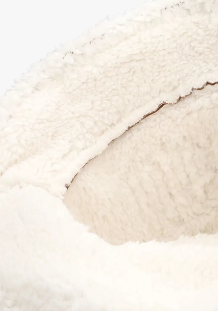 cognac ugg hoed bonded fleece bucket hat