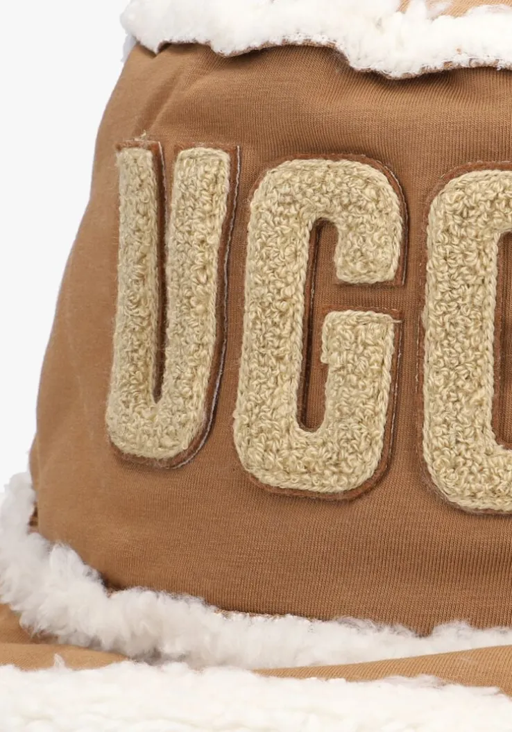 cognac ugg hoed bonded fleece bucket hat
