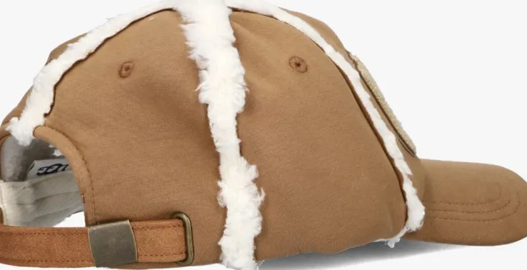 cognac ugg pet bondfed fleece baseball cap