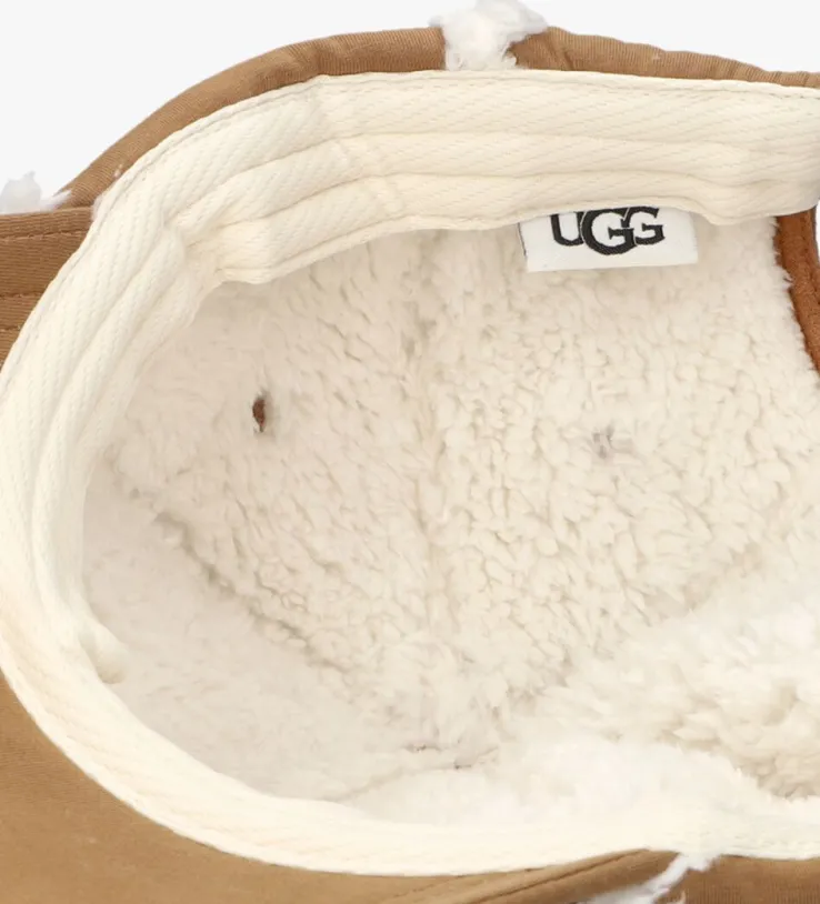 cognac ugg pet bondfed fleece baseball cap