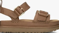 cognac ugg platte sandalen w goldenstar villa