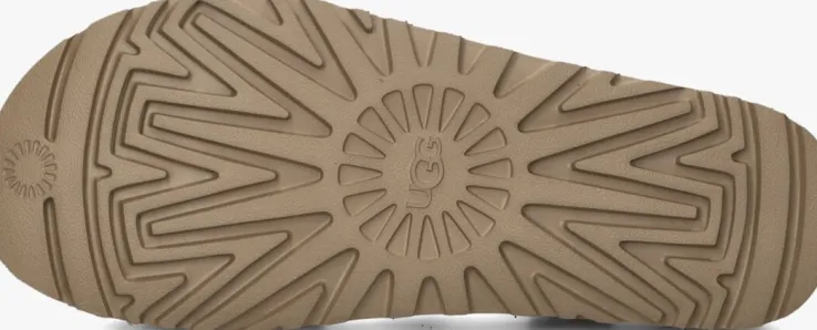 cognac ugg platte sandalen w goldenstar villa