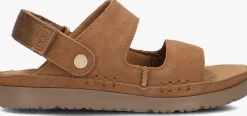 cognac ugg platte sandalen k goldenstar glide