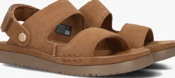 cognac ugg platte sandalen k goldenstar glide