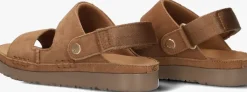 cognac ugg platte sandalen k goldenstar glide