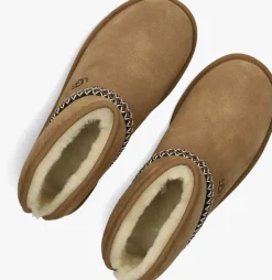 cognac ugg vachtlaarzen classic mini crescent