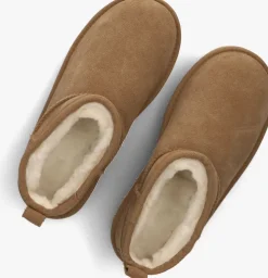 cognac ugg vachtlaarzen classic ultra mini platform k