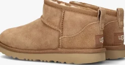 cognac ugg vachtlaarzen classic ultra mini kids