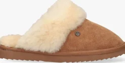 cognac warmbat pantoffels flurry