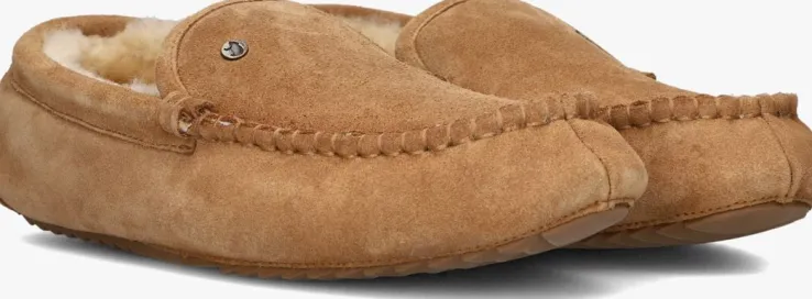 cognac warmbat pantoffels earlwood
