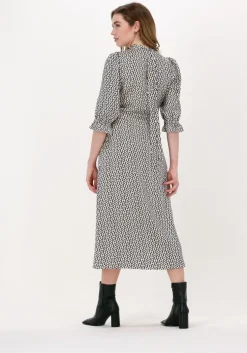 creme bruuns bazaar midi jurk acai clearence dress