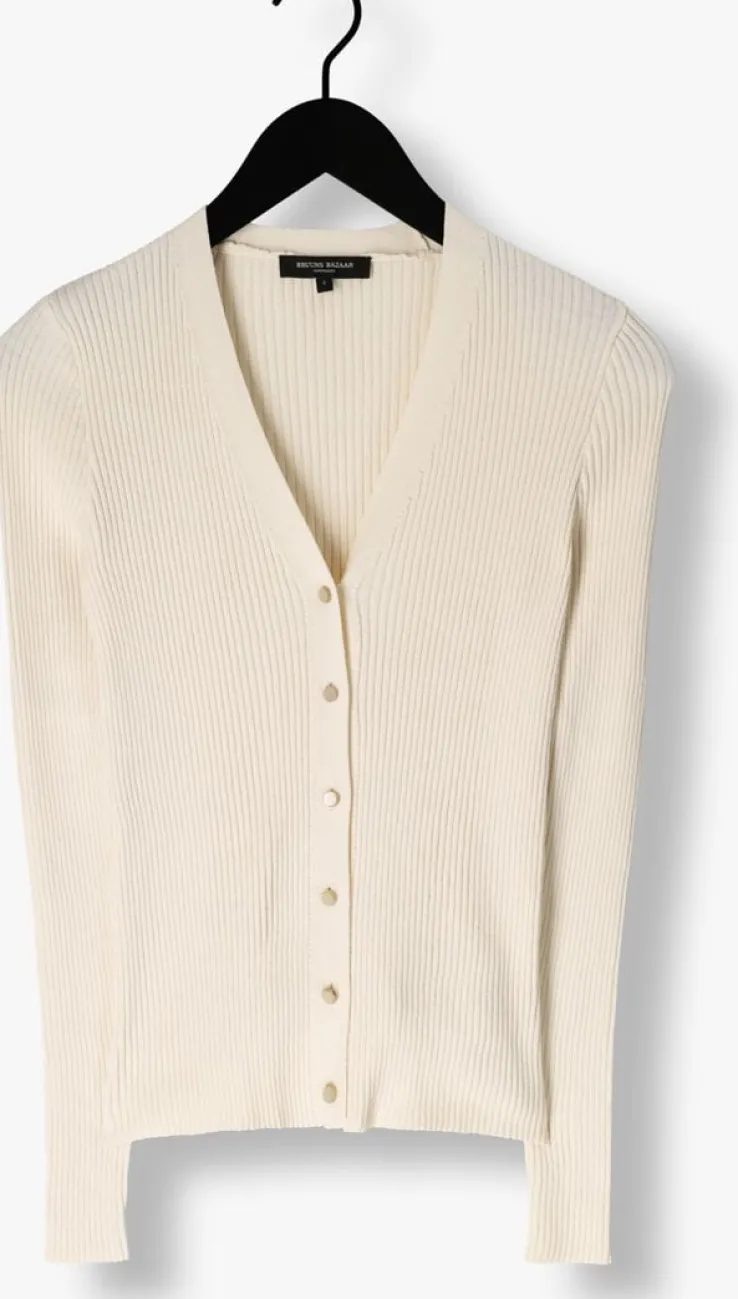 creme bruuns bazaar vest gallberry carica knit cardigan