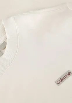 creme calvin klein t-shirt calvin klein label tee