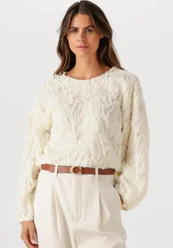 creme co'couture blouses shania fluffy blouse