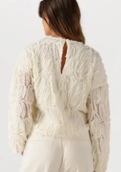 creme co'couture blouses shania fluffy blouse