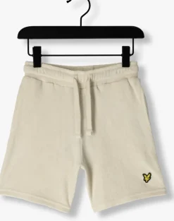 creme lyle & scott korte broek towelling short