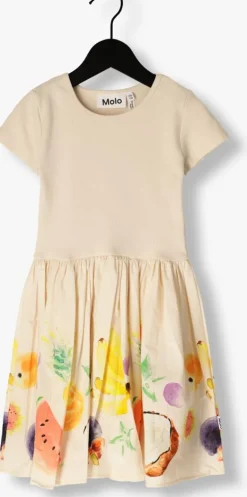 creme molo midi jurk cissa