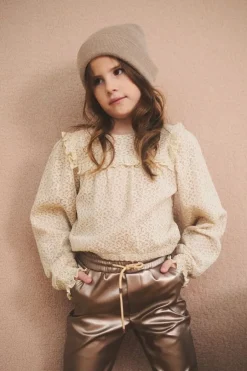 creme nono blouses tirzy lace blouse