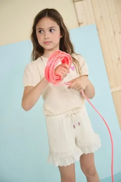 creme nono korte broek sara structured short