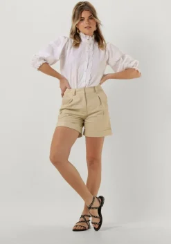 creme notes du nord broeken georgina leather shorts