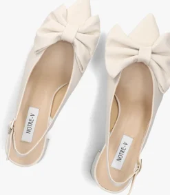 creme notre-v slingbacks 35503