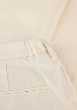 creme profuomo chino trouser rf herringbone