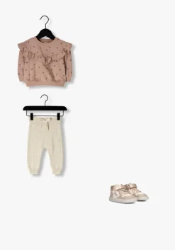 creme quincy mae joggingbroek knit pant