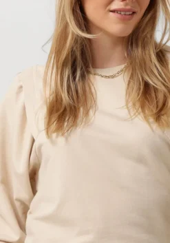 creme ruby tuesday trui timothee sweat top with shoulder detail