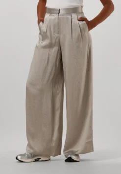 creme selected femme wijde broek slfselene hw wide pant