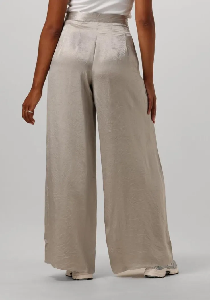 creme selected femme wijde broek slfselene hw wide pant