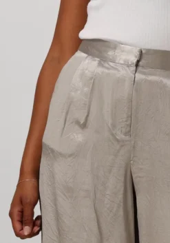 creme selected femme wijde broek slfselene hw wide pant