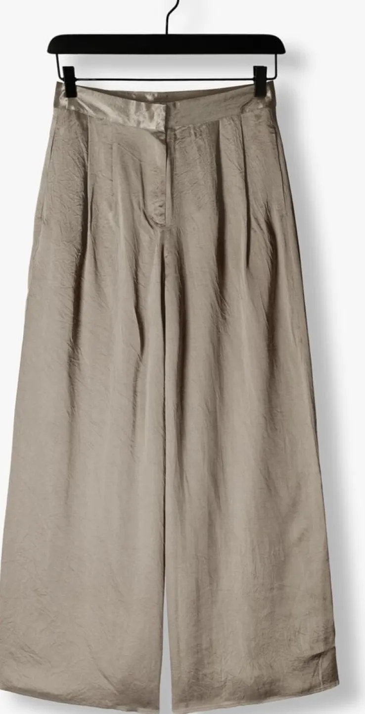 creme selected femme wijde broek slfselene hw wide pant