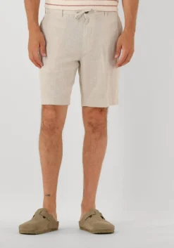 creme selected homme korte broek slhregular-leroy sun shorts