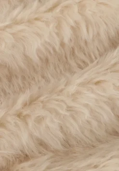 creme stand studio faux fur jas nicole coat