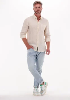 creme tiger of sweden casual overhemd linnen sankt 2005