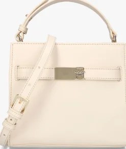 creme tommy hilfiger handtas th heritage mini satchel