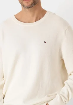 creme tommy hilfiger trui essential structure crew neck