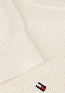creme tommy hilfiger trui essential structure crew neck