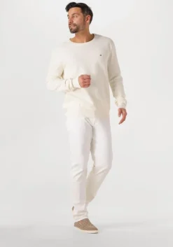 creme tommy hilfiger trui essential structure crew neck