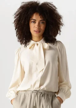 creme y.a.s. blouses yaspil ls bow shirt