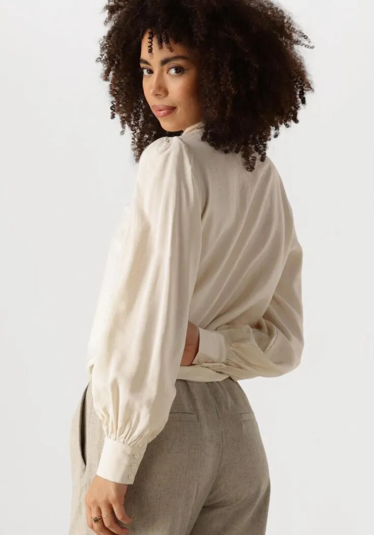 creme y.a.s. blouses yaspil ls bow shirt