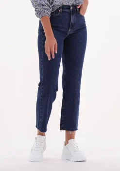 donkerblauwe 7 for all mankind straight leg jeans logan