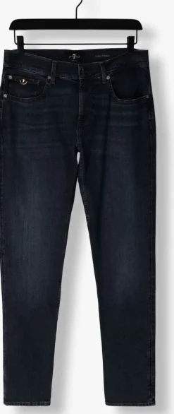 donkerblauwe 7 for all mankind slim fit jeans slimmy tapered special editon stretch tek comma